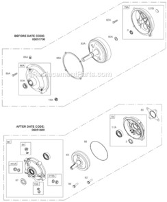Page C Diagram and Parts List for 91200 0002-1385 Briggs and Stratton Engine